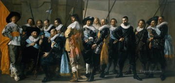「ミーグル中隊」として知られるライナー・リール大尉の中隊の肖像画 オランダ黄金時代のフランス・ハルス Oil Paintings